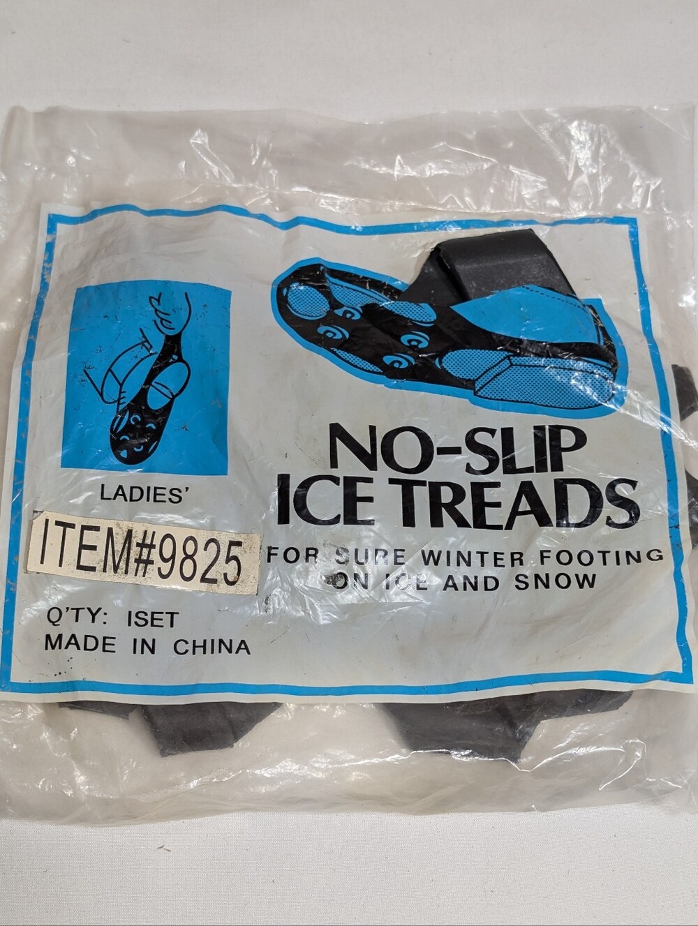 Pair Ladies No Slip Ice Treads 9825 New in Package Sure Winter Footing Ice Snow